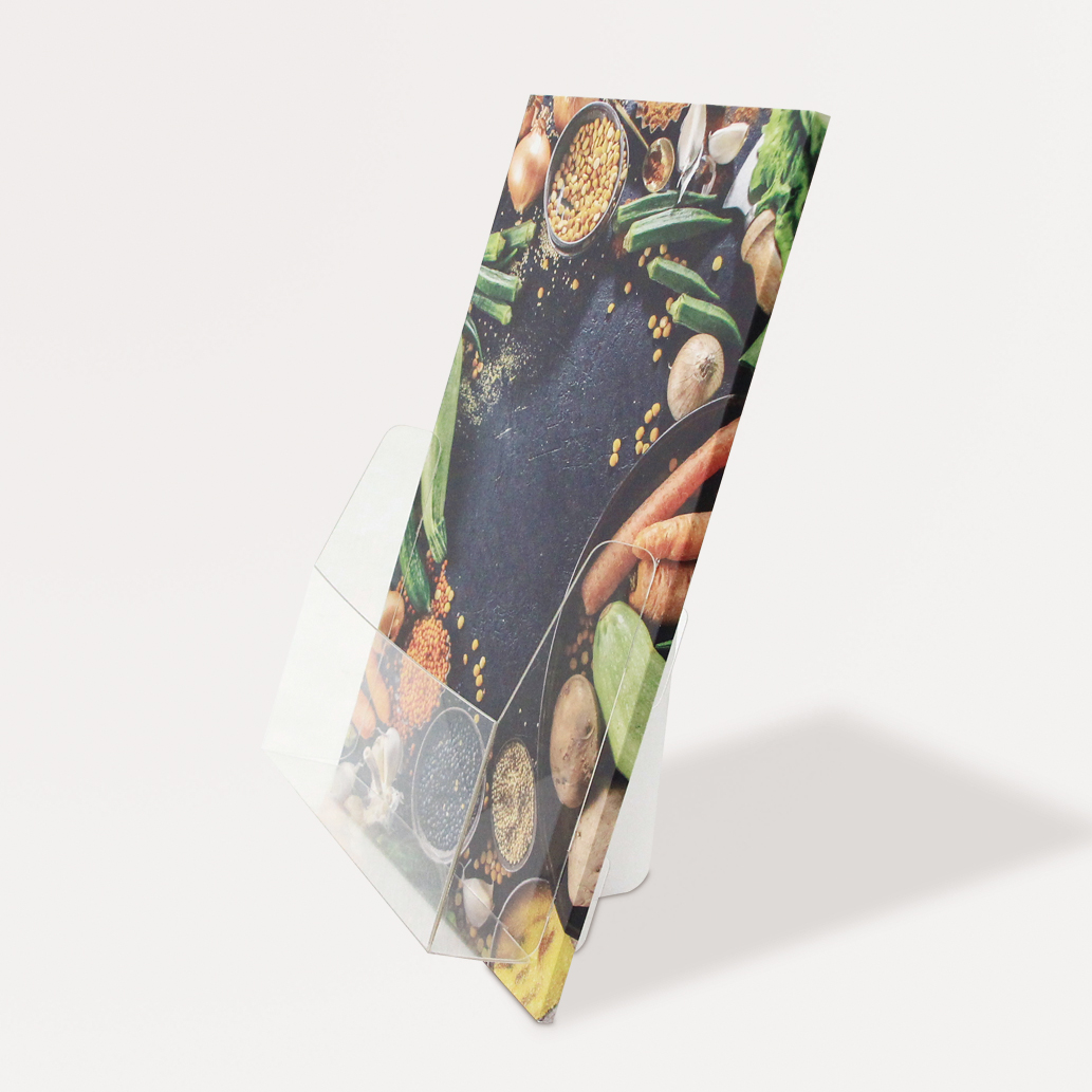 卓上カタログスタンド/透明ポケット - 展示台・ディスプレイ什器製作