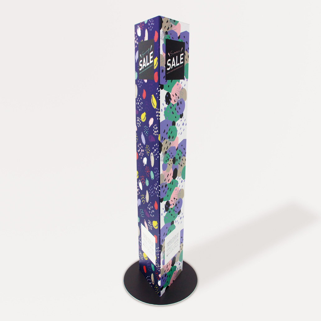 三角柱サイン - 展示台・ディスプレイ什器製作｜bolda（ボルダ）｜店舗